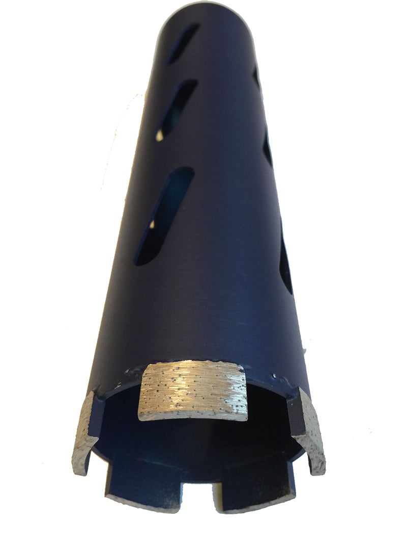 DPT 2 1/2" Laser Welded Dry Diamond Core Drill Bits for Cutting Concrete and Asphalt, 2 1/2" Diameter x 11" Length - Image 1